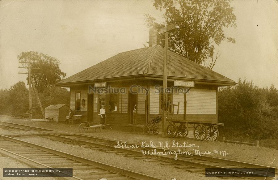 Postcard: Silver Lake Railroad Station, Wilmington, Massachusetts